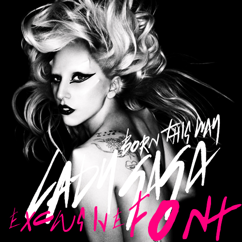 Ladygaga 英文字体