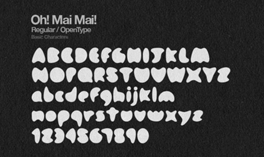 Oh! Mai Mai! 卡通英文字体