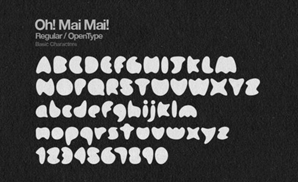 Oh! Mai Mai! 卡通英文字体