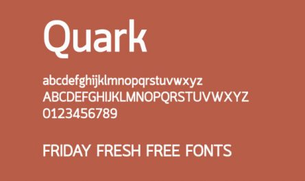 Quark Bold 英文字体