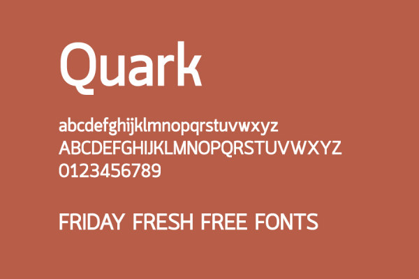 Quark Bold 英文字体