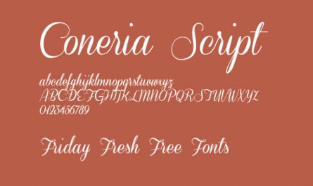 Coneria Script 英文斜体字体