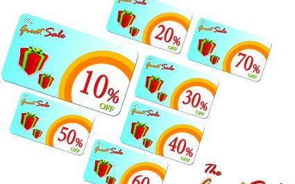 创意礼品卡折扣设计矢量图 05