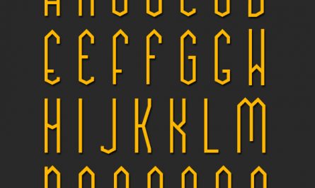 折纸艺术英文字体