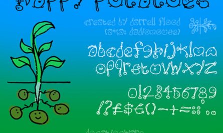 创意手写体和卡通婚礼英文字体包