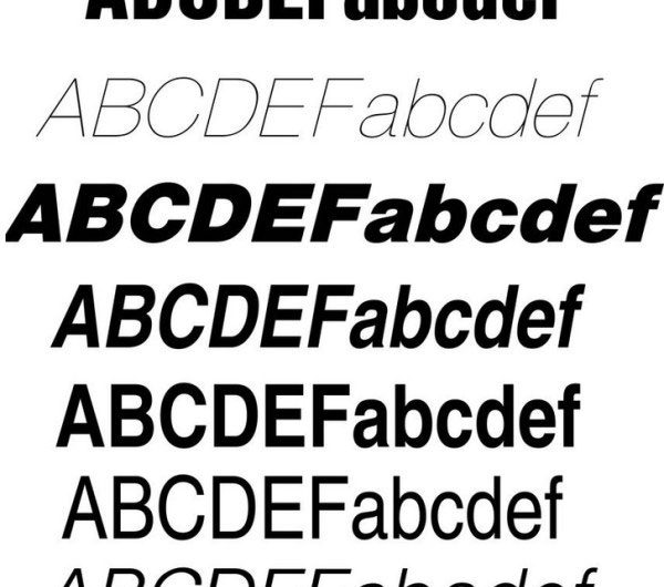 创意 Helvetica 英文字体集