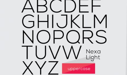 Nexa light 金色英文字体