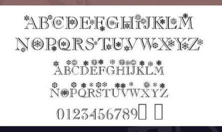精致的圣诞特制英文字体