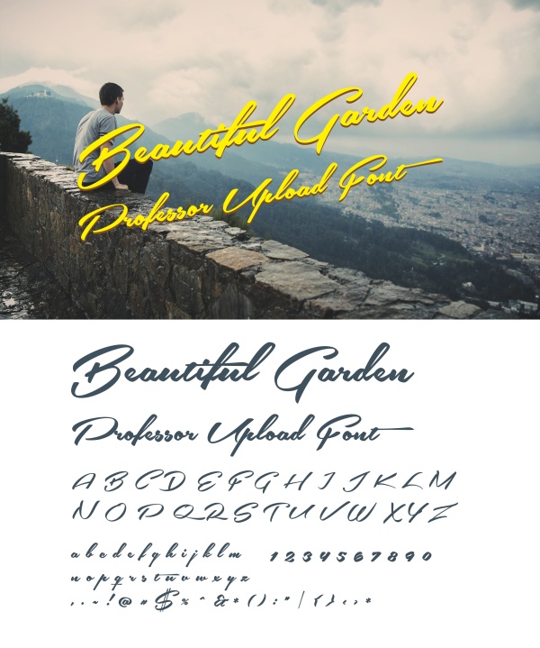 复古手写英文字体