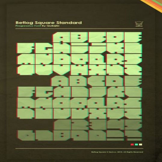 Betlog Square 标准英文字体