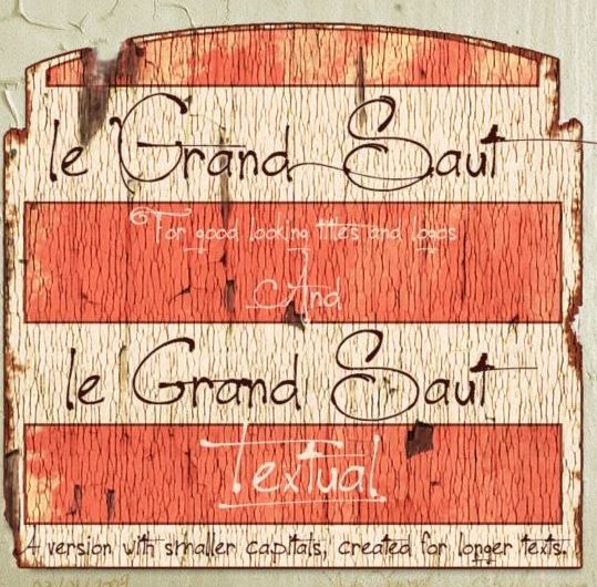 le Grand Saut 字体