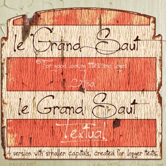 le Grand Saut 字体