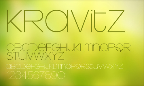 优雅的 Krolvitz 英文字体