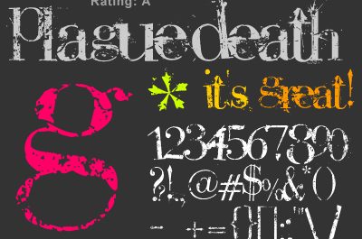 瘟疫死亡英文字体