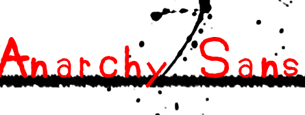 Anarchy Sans 英文字体