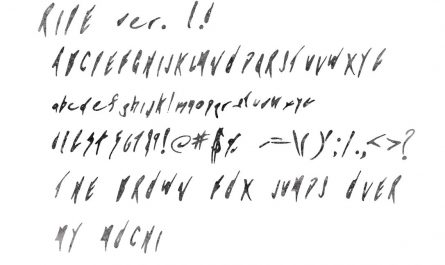 墨水涂鸦英文字体
