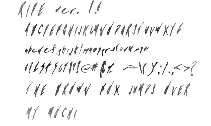 墨水涂鸦英文字体