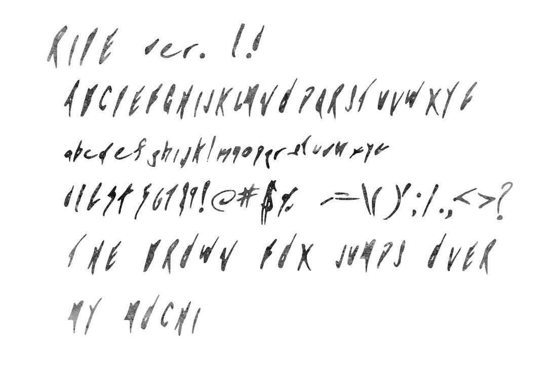 墨水涂鸦英文字体