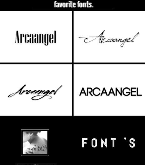 4Kind arcaangel 英文字体