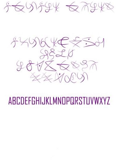 奥术符文英文字体