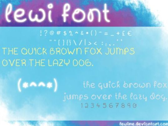 Lewi 英文字体图形