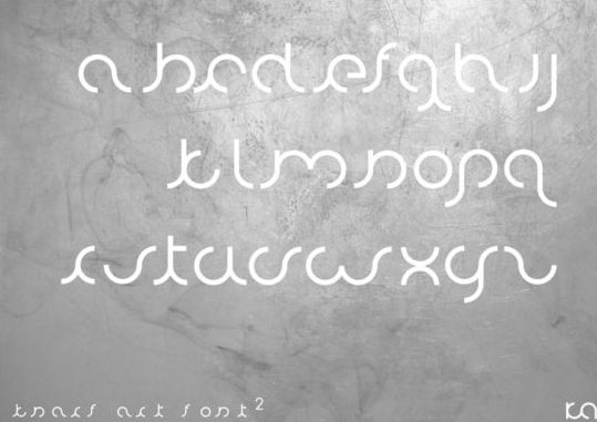 knarf艺术英文字体