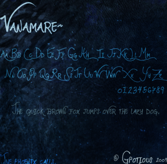 Vanamare英文字体集