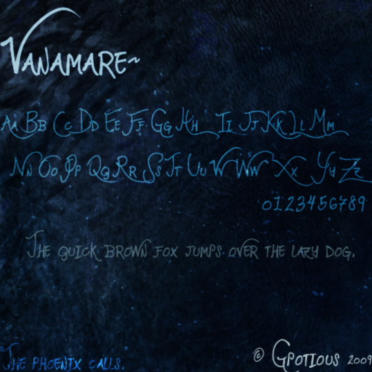 Vanamare英文字体集