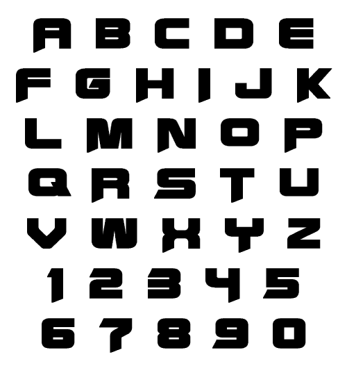 日月英文字体