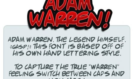 Adam Warren 英文字体集