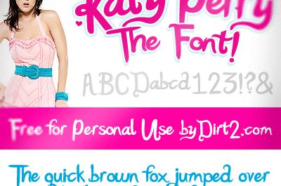 Katy Perry 英文字体包