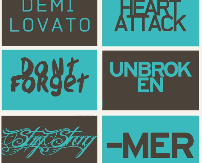 Demi Lovato 英文字体 06