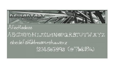 Afectionless 英文字体