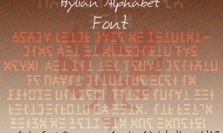Hylian 字母英文字体