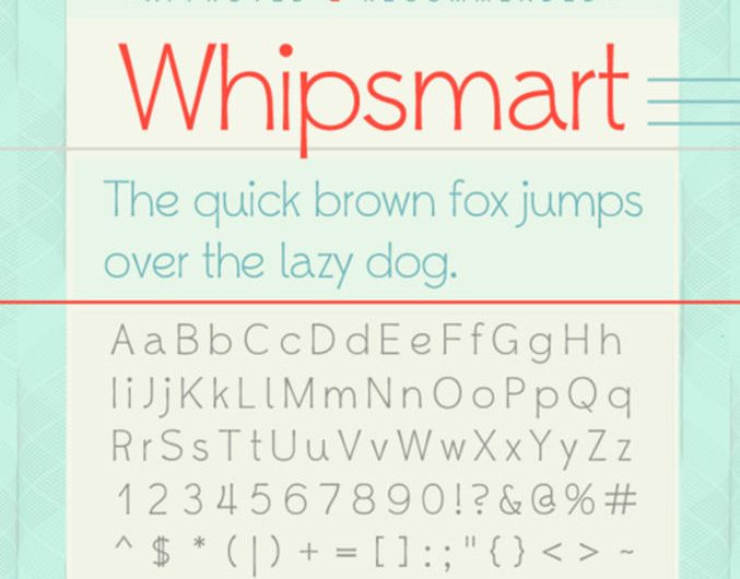 Whipsmart 英文字体包