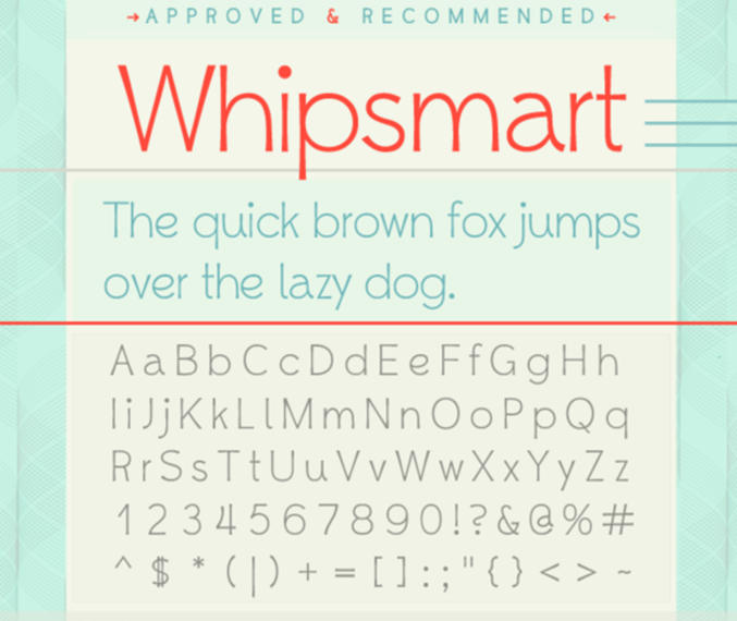 Whipsmart 英文字体包