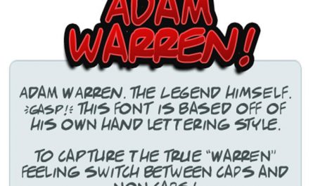 Adam Warren 英文字体