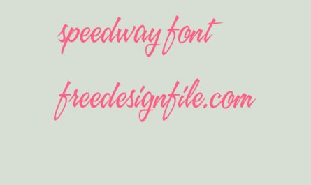 Speedway英文字体