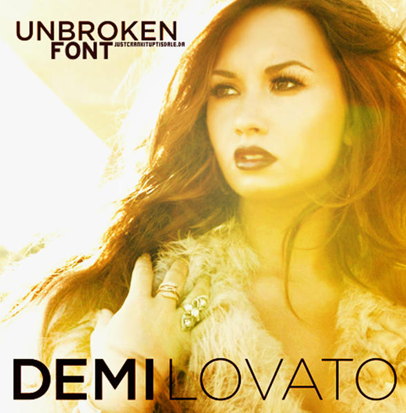 Demi Lovato 英文字体