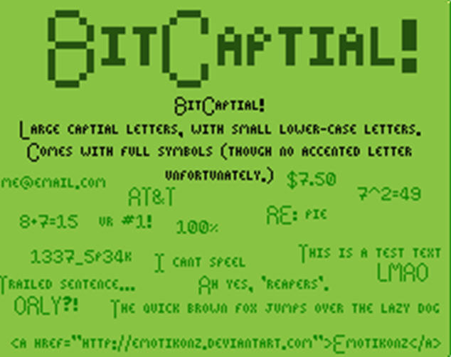 Bit Capital 英文字体