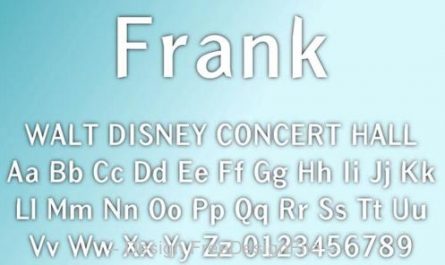 Frank 英文字体