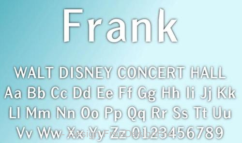 Frank 英文字体