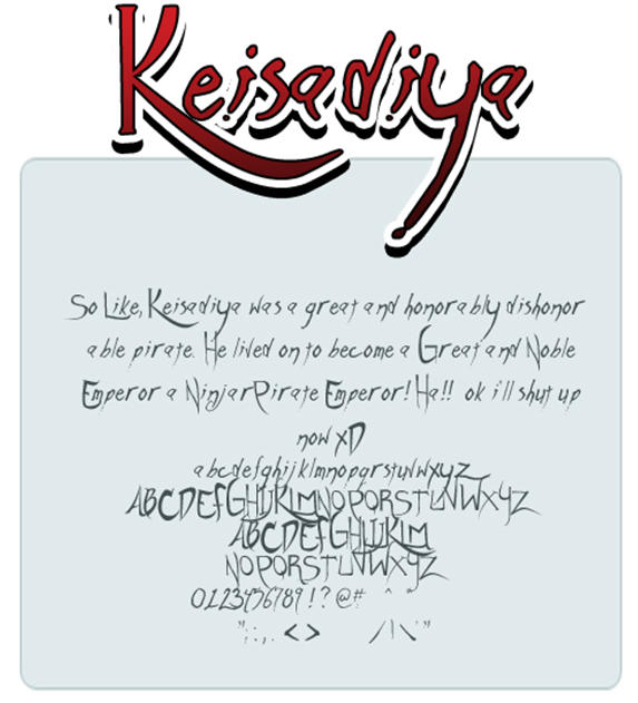 Keisadiya 英文字体包