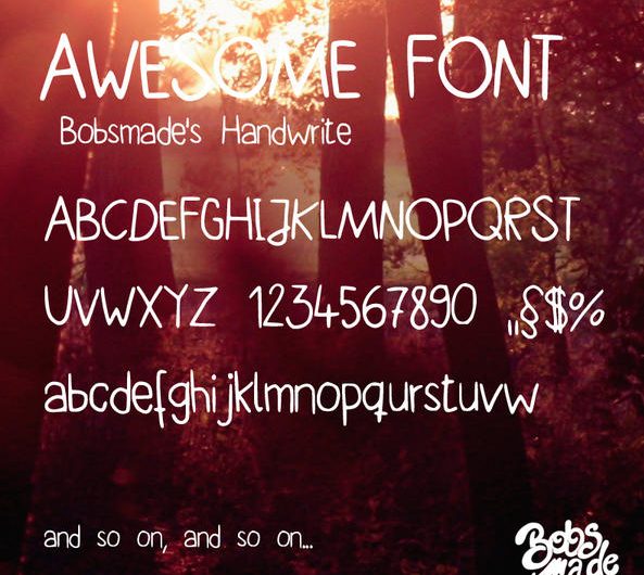 Bobs Made 手写英文字体