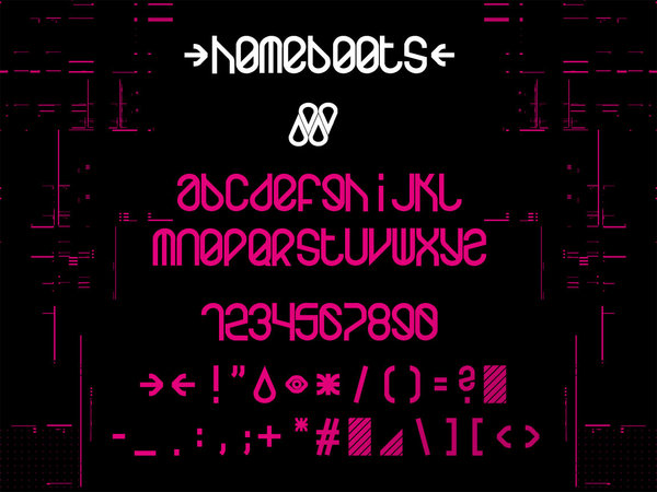 Homeboots 英文字体
