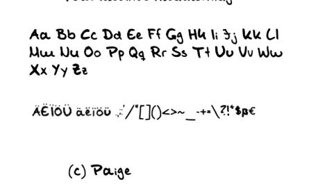 Tom Kaulitz 手写字体