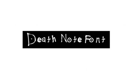 死亡笔记英文字体