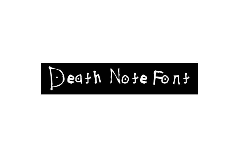 死亡笔记英文字体