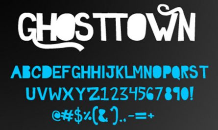 GHOSTTOWN 英文字体