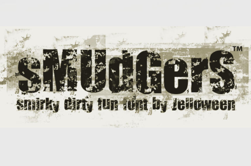 SMUDGERS 英文字体